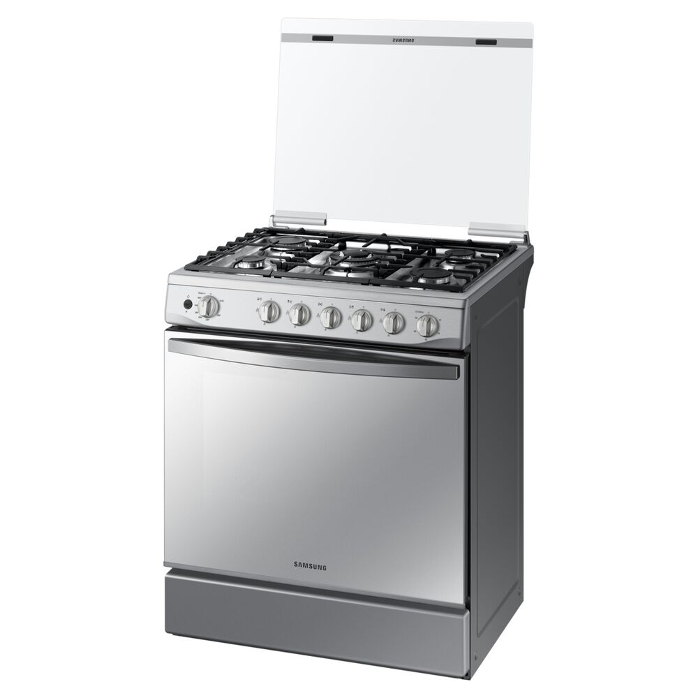 Samsung Cocina A Gas Con 5 Quemadores Con Quemador De Triple Potencia Color Silver Mirror image number 2.0